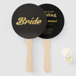 Leque Ouro Bride Wedding