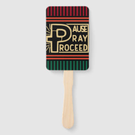 Leque Ouro verde laranja Pausar Reze em Cristão