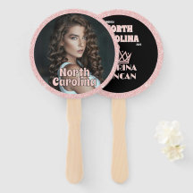 Pacote de 10 Ventiladores do Pageant Glitz Dourado