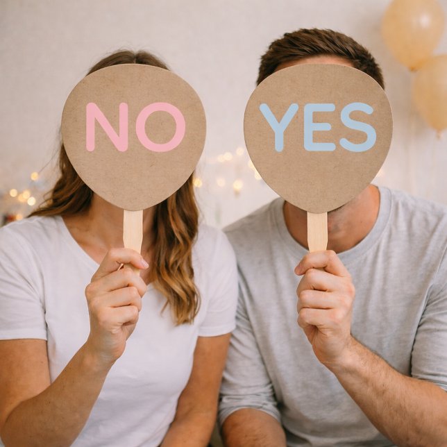 Leque Paddle de Jogo de Casamento Sim ou Não (Criador carregado)