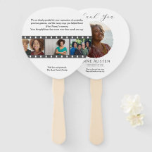 Paddle Funeral Hand Fan – Rounded Corners