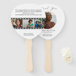 Leque Paddle Funeral Hand Fan – Rounded Corners