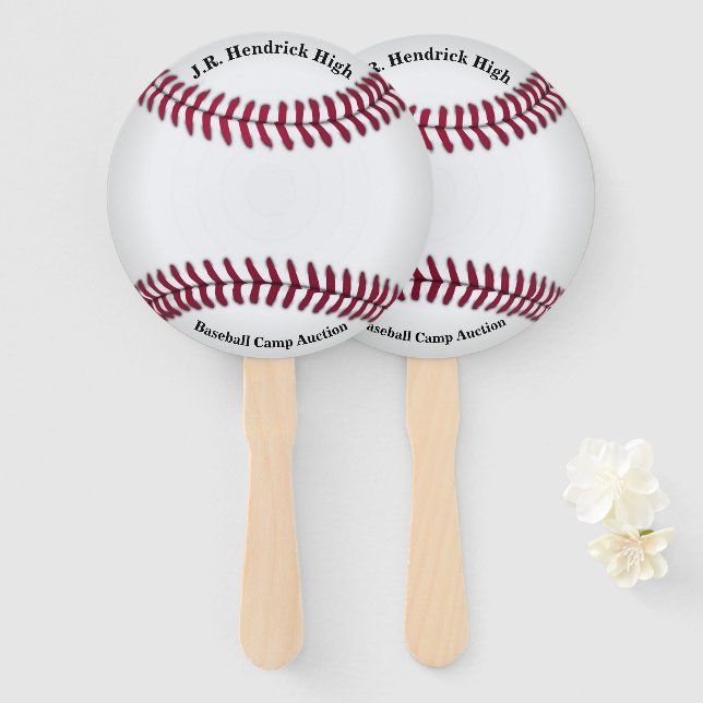 Leque Paddle Lection Baseball (Frente e Verso)