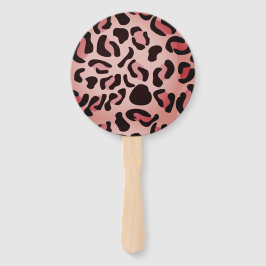 Leque Padrão Animal Moderno de Leopardo