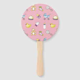 Leque Padrão de chá de fraldas cúmulo