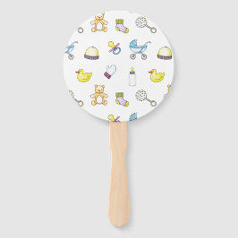 Leque Padrão de chá de fraldas cúmulo