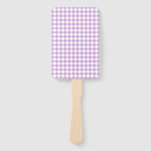 Padrão de Diamante de Xadrez Branco Roxo