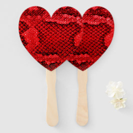 Leque Padrão de impressão animal de pele cobra exótica v