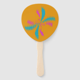 Leque Padrão de Mensagem de Voo da Borboleta de Abstrato