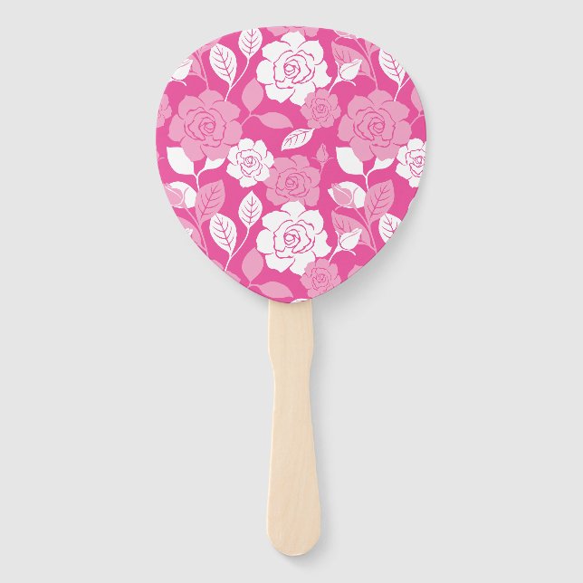 LEQUE PADRÃO DE ROSA (ROSA) (Frente)