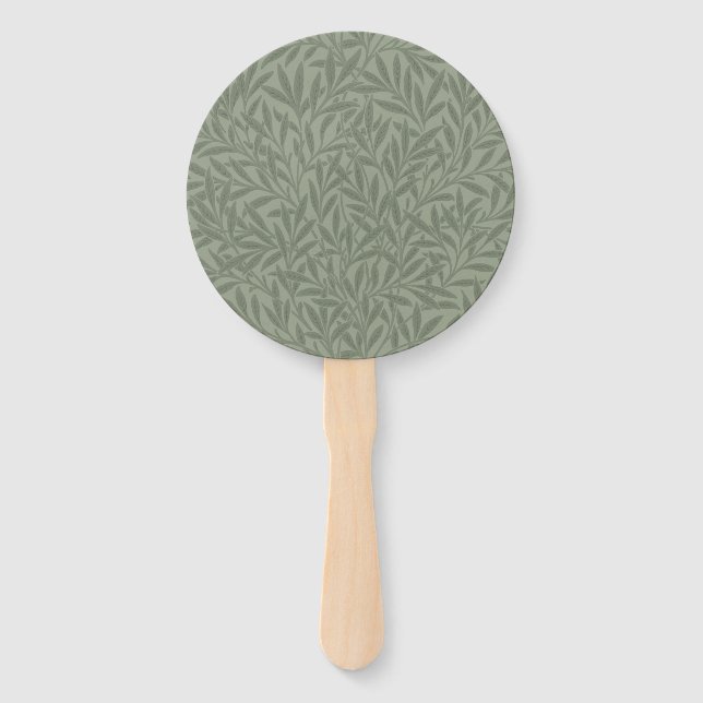 Leque Padrão de Salgueiro William Morris Antigo Verde Sa (Frente)