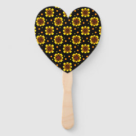 Leque Padrão Groovy 70s Flor de Margarida Poderoso