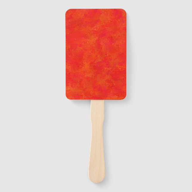 Leque Padrão Red Orange Abstrato (Frente)