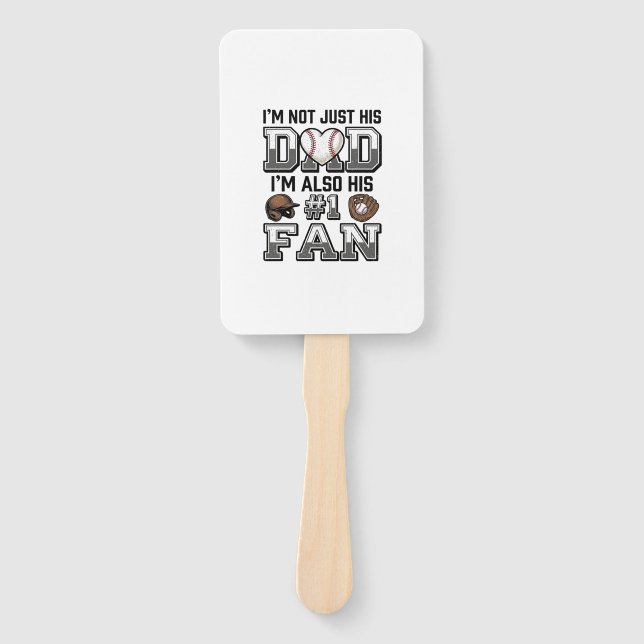 Leque Pai de Beisebol Fã Número 1 Design de Camisa Vinta (Frente)