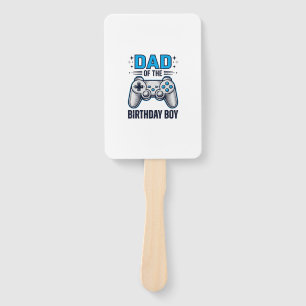 Leque Pai do Menino Aniversariante Camisa de Gamer Desig