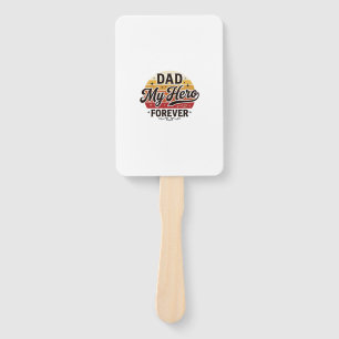 Leque Pai Meu Herói Para Sempre Camisa Retro Vintage Des