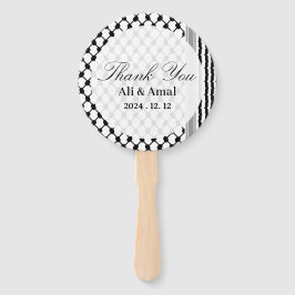 Leque Palestina Hatta Keffiyeh Obrigado Casamento