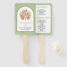 Pampas de palmeira secas, programa de casamento ve