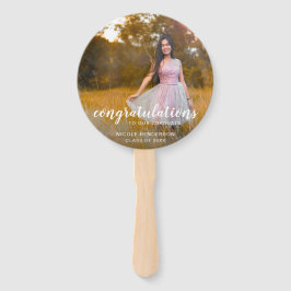 Leque Parabéns Elegantes Formando Graduação de Foto