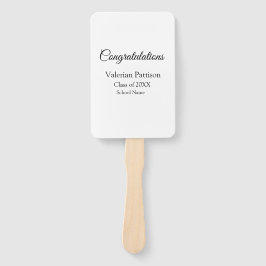 Leque Parabéns formando adicionar nome da escola simples