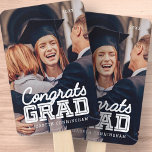 Leque Parabéns Formando Foto de Pré-Disquete Simples Mod<br><div class="desc">Este design simples e clássico é composto por tipografia serif e adiciona uma foto personalizada.</div>