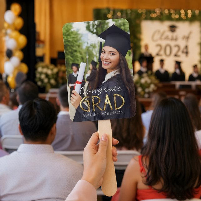 Leque Parabéns Personalizados Graduado Moderno Simples F (Criador carregado)