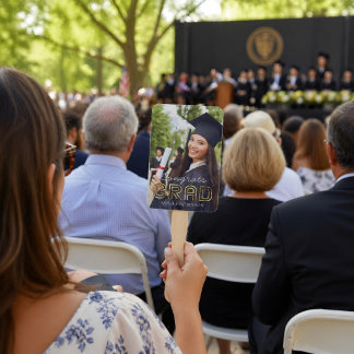 Leque Parabéns Personalizados Graduado Moderno Simples F