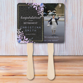 Leque Partido Moderno Floral do Pastel Watercolor