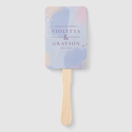 Leque Pastel Blue Abstrato Art