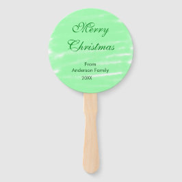 Leque Pastel verde aquarela feliz natal moderno