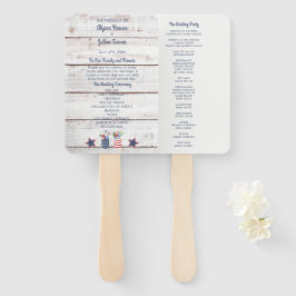 Leque Patriotic Love Quarto de Julho Cerimônia de Casame