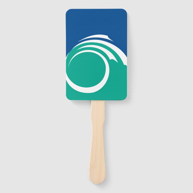 Leque Patriotic set of hand fans with flag of Ottawa (Frente)