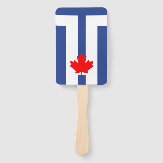 Leque Patriotic set of hand fans with flag of Toronto (Frente)