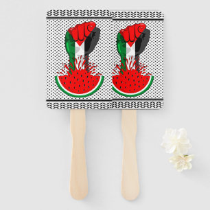Leque Pé de resistência da Palestina em Watermelon