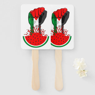 Leque Pé de resistência da Palestina em Watermelon