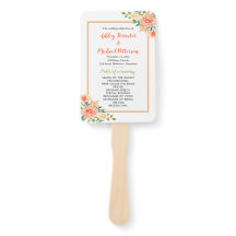 Peach Florals | Programa Casamento