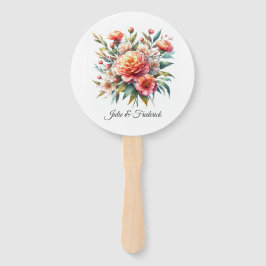 Leque Peach Fuzz Floral Wedding