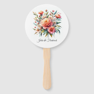 Leque Peach Fuzz Floral Wedding