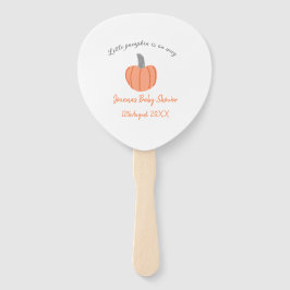 Leque Pequena abóbora a caminho cinza laranja a