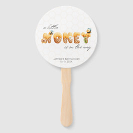 Leque Pequeno Chá de fraldas de Abelhas de Mel