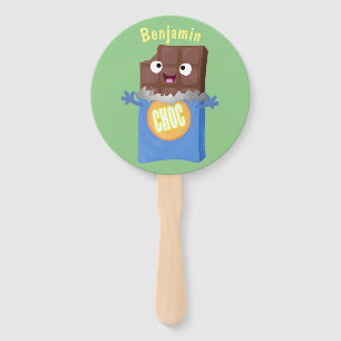 Leque Personagem de desenho animado bar doce de chocolat