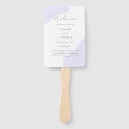 Leque Personalização de Linhas Blob de Casamento Violeta