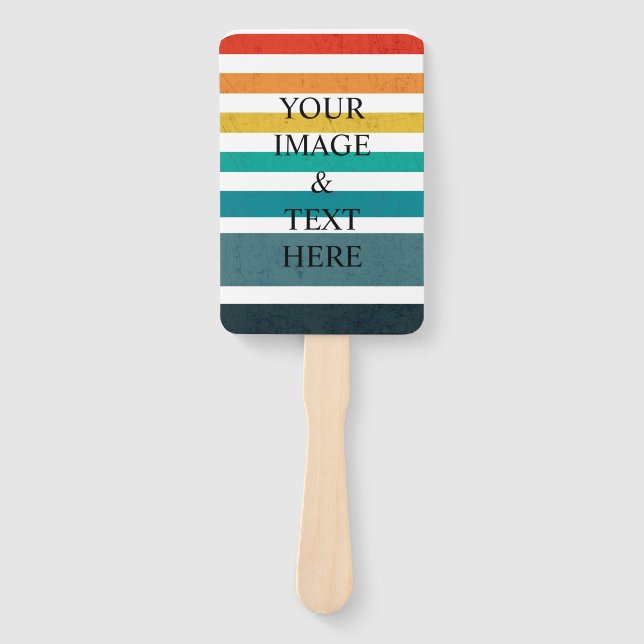 Leque Personalized Custom Your Own Photo & Text  (Frente)