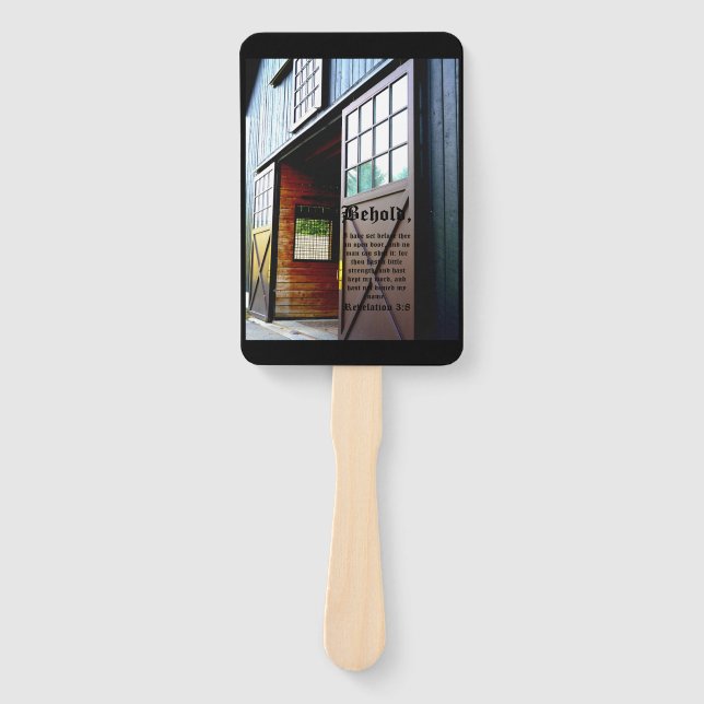 Leque Perspectiva da Porta do Celeiro, Revelação 3:8 (Frente)