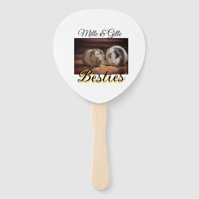 Leque Pet Frities adiciona nome e foto animal amor (Frente)