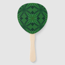 Leque Pine Mandala Forest Hand Fan