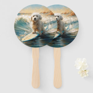 Leque Pintor De Surfe De Praia De Coton De Tulear