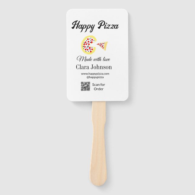 Leque Pizza restaurant cafe pizzeria scan QR code order  (Frente)