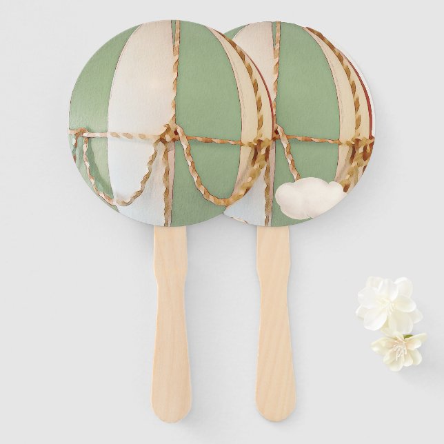 Leque Podemos Esperar! Ventilador da mão do chá de frald (Frente e Verso)