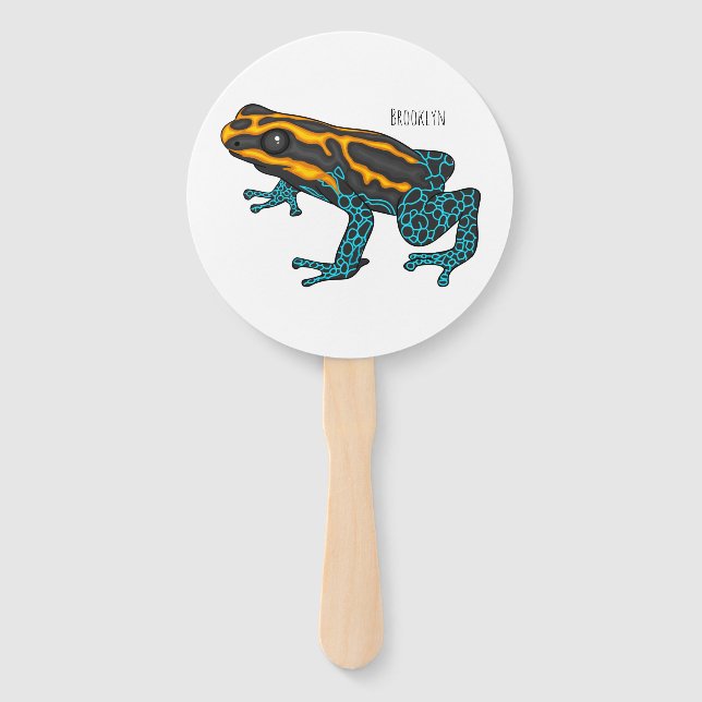 Leque Poison dart frog cartoon illustration  (Frente)